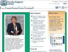 Tablet Screenshot of facultysupport.com